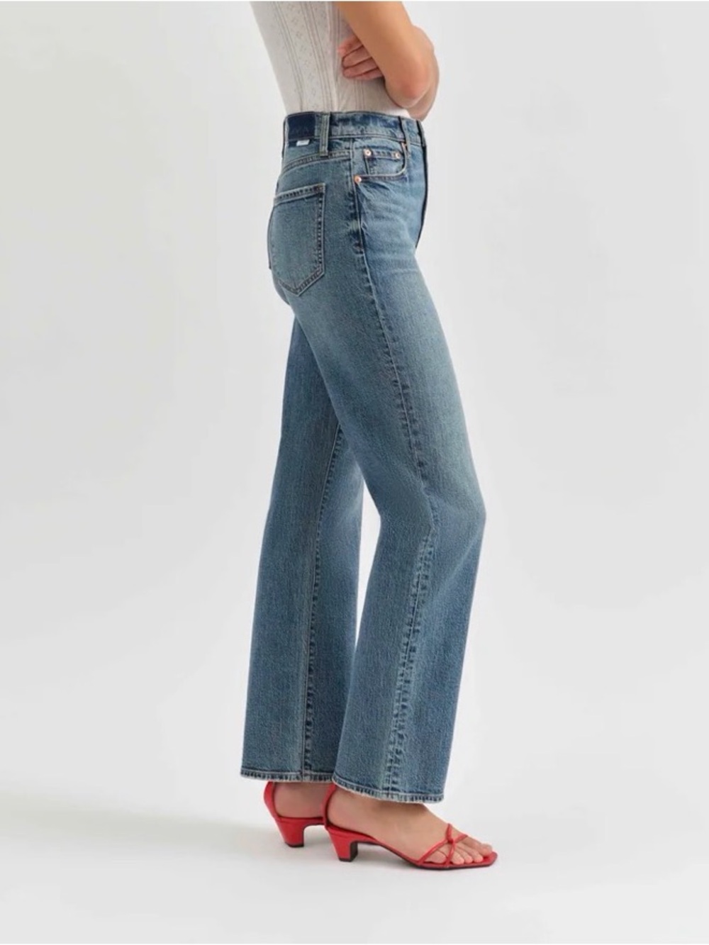 DAZE Sundaze High Rise Vintage Straight Jeans NWT Size 27 Brooklyn - Picture 3 of 13